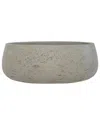 Creative Displays Contemporary Textured Fiberstone Pot In Grey