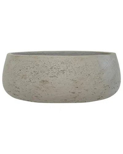 Creative Displays Contemporary Textured Fiberstone Pot In Gray