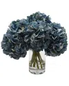 Creative Displays Dark Blue Hydrangea Floral Arrangement In Multi