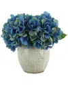 Creative Displays Dark Blue Hydrangea Floral Arrangement In Blue