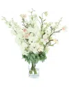Creative Displays Delphinium And Butterfly Magnoli In White