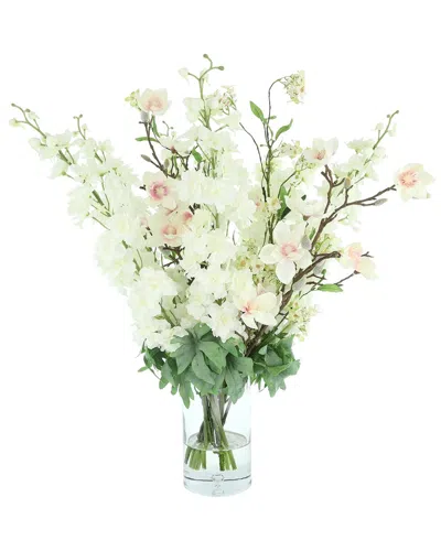 CREATIVE DISPLAYS CREATIVE DISPLAYS DELPHINIUM & BUTTERFLY MAGNOLIA ARRANGEMENT