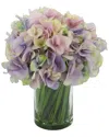 Creative Displays Dnu Inactive  Lavender & Green Hydrangea Floral Arrangement In Multicolor