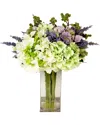 Creative Displays Dnu Inactive  Purple Heather, Green Vine, And Hydrangea Flower Arrangement