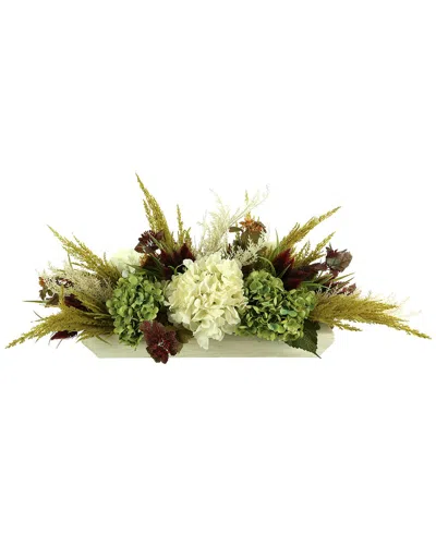 Creative Displays Fall Centerpiece With Hydrangeas And Pampas