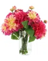 Creative Displays Fuchsia & Pink Dahlia Floral Arrangement In Fuchsia