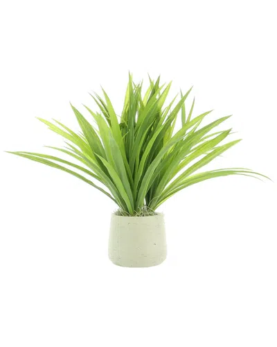 Creative Displays Grass Arranged In A Grey Fiberstone Planter In Multi