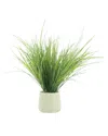 Creative Displays Grass Arranged In A Grey Fiberstone Planter In Grey