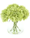 Creative Displays Green Hydrangea In Acrylic Water In Green