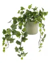 Creative Displays Green Ivy In A Gray Pot In Green