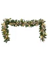 Creative Displays Handcrafted 9ft Holiday Garland With Decorative Leaves &  Ornaments In Multi