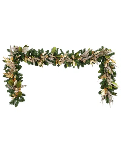 Creative Displays Handcrafted 9ft Holiday Garland With Decorative Leaves &  Ornaments In Multi