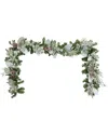 Creative Displays Handcrafted 9ft Holiday Garland With Magnolia Leaves In Multi