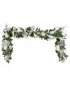 Creative Displays Handcrafted 9ft Holiday Garland With Magnolia Leaves In Green