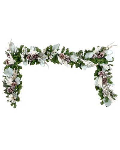 CREATIVE DISPLAYS CREATIVE DISPLAYS HANDCRAFTED 9FT HOLIDAY GARLAND WITH MAGNOLIA LEAVES