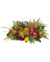 Creative Displays Handcrafted Fall Candleholder Arrangement With Hydrangea In Multi