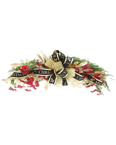 Creative Displays Handcrafted Holiday Swag With Dogwood & Ribbon In Multi