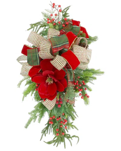 Creative Displays Handcrafted Holiday Swag With Magnolia In Multi