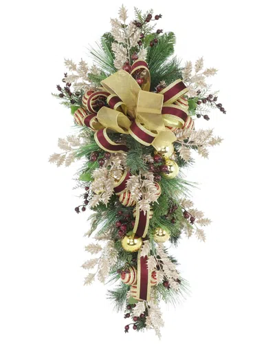 Creative Displays Handcrafted Holiday Swag With Ornaments In Multi