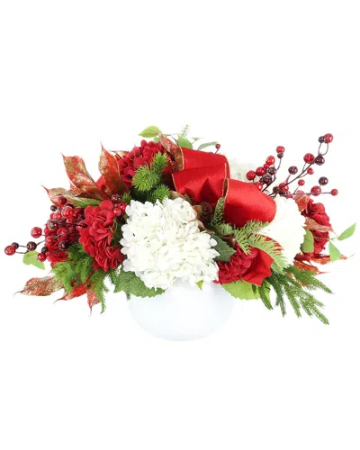 Creative Displays Handmade Christmas Holiday Centerpiece With Hydrangeas In Multi
