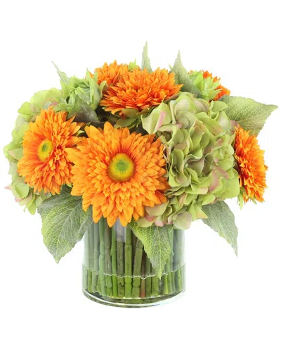Creative Displays Handmade Dahlia In Orange