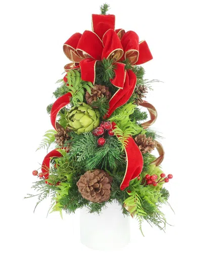 Creative Displays Handmade Decorative Christmas Tree With Artichokes In Animal Print