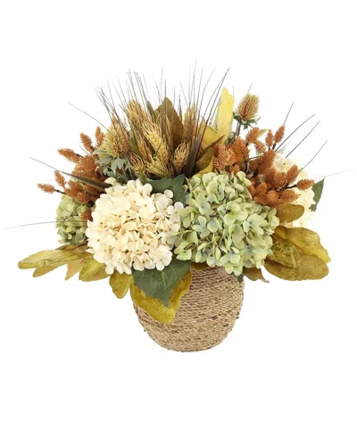 Creative Displays Handmade Fall Centerpiece With Hydrangea In Multi
