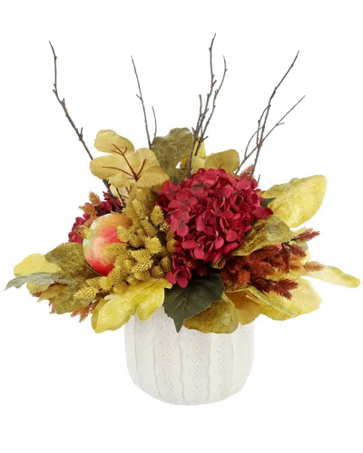 Creative Displays Handmade Fall Centerpiece With Hydrangea In Multi