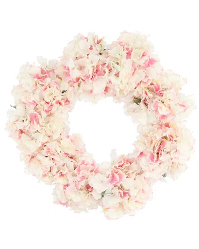 Creative Displays Handmade Faux 24in Hydrangea Wreath In Pink