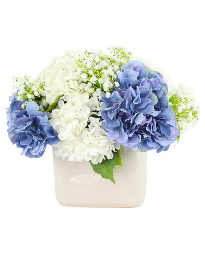 Creative Displays Handmade Faux Assorted Hydrangea & Baby's Breath Arrangement In Multi