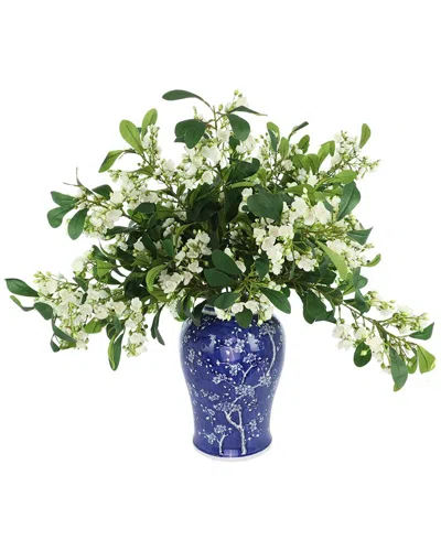 Creative Displays Handmade Faux Budding Blooms In Decorative Ceramic Vase In Multi
