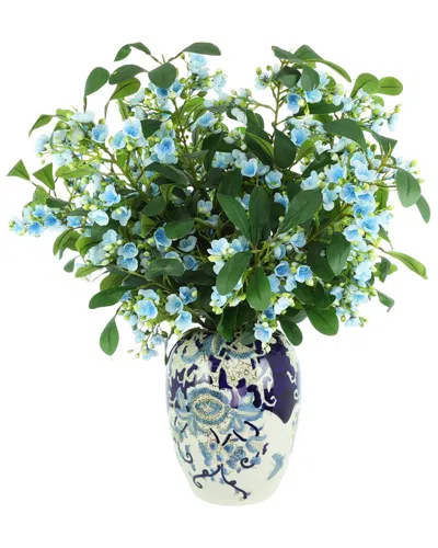 Creative Displays Handmade Faux Budding Stems In Decorative Vase In Green