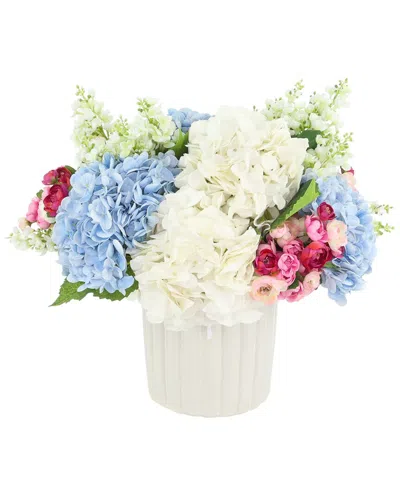 Creative Displays Handmade Faux Centerpiece With Hydrangea In Multi