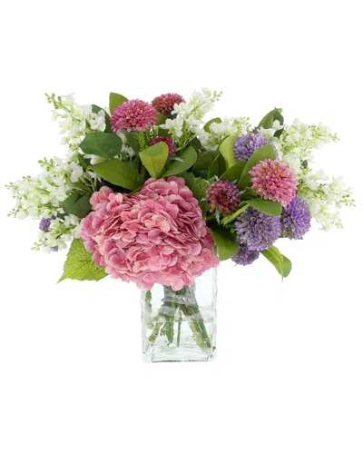 Creative Displays Handmade Faux Hydrangea & Dahlia Centerpiece In Pink