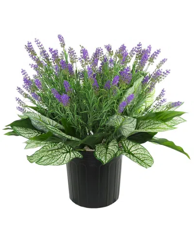 Creative Displays Handmade Faux Outdoor Lavender Drop In In Green