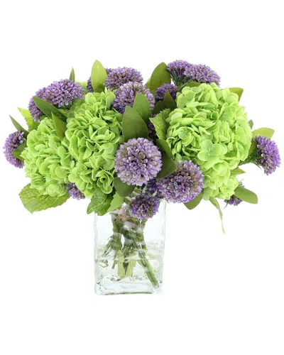 Creative Displays Handmade Faux Real Touch Hydrangea & Dahlia Arrangement In Multi