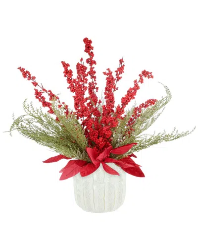 Creative Displays Handmade Holiday Centerpiece With Cedar In Multi