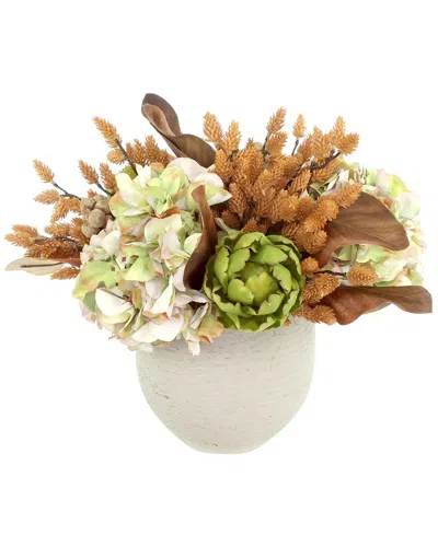 Creative Displays Handmade Sunflower & Dahlia Fall Arrangement In Vase In Multi