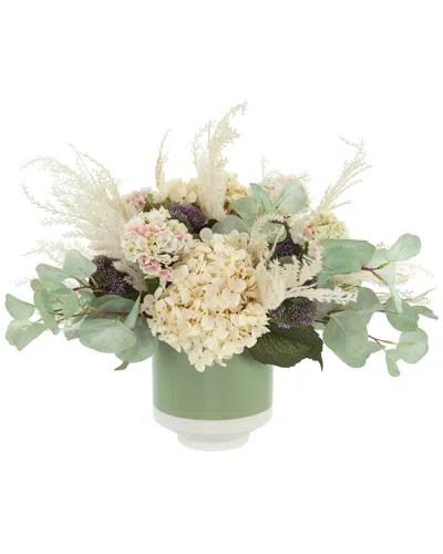Creative Displays Hydrangea And Sedum Arranged In