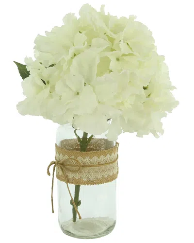 Creative Displays Hydrangeas In A Glass Vase In White