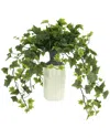 Creative Displays Ivy Arrangement In A Tall Ceramic Vase In Multi