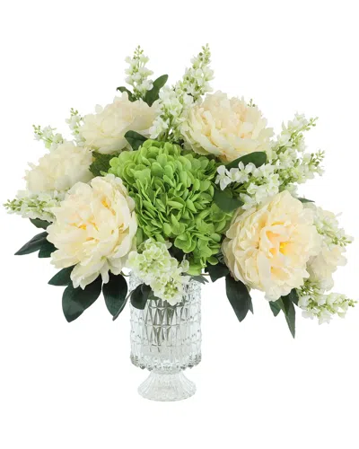Creative Displays Mixed Floral Centerpiece In Glass Vase In Multi