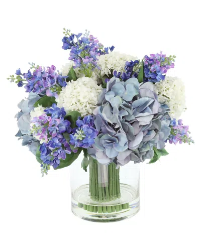 Creative Displays Modern Floral Arrangement With Hydrangeas, Viburnum & Lilacs In Purple