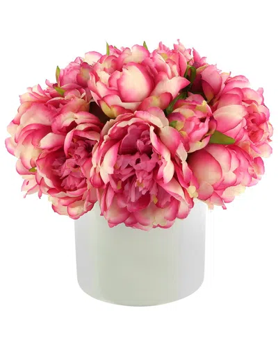 Creative Displays Modern Peony Arrangement In A Fiberstone Pot In Pink