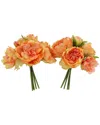 Creative Displays Orange Peony Bouquet Bundle In Orange