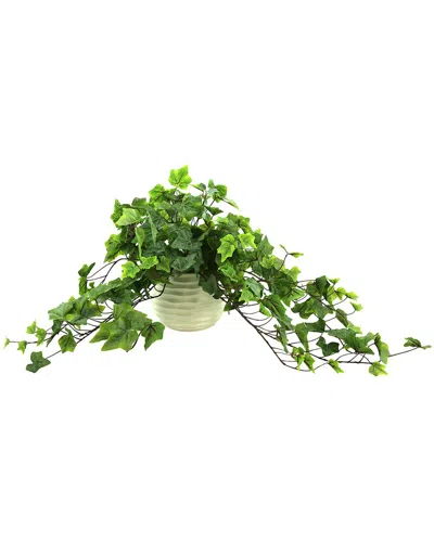 Creative Displays Organic Modern Frosted Ivy Plant In Green