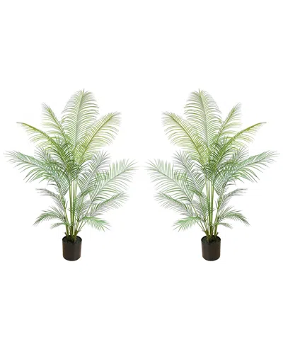 Creative Displays Outdoor Uv-rated 5.5ft Kentia Palm Drop-in Trees In Green