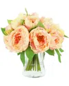 Creative Displays Pink & Orange Peony Floral Arrangement In Melon