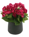 Creative Displays Pink Begonia Spring Floral Arrangement In Pink