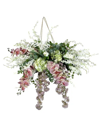 Creative Displays Pink Orchid, Hydrangea And Lilac Chandelier